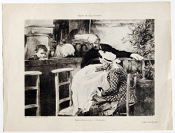 antique print from l'art francaise